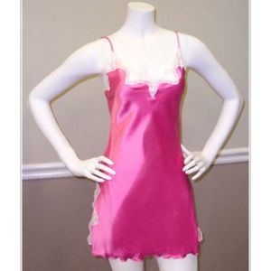 NWT Samantha Chang 100% Silk Baby Doll Chemise